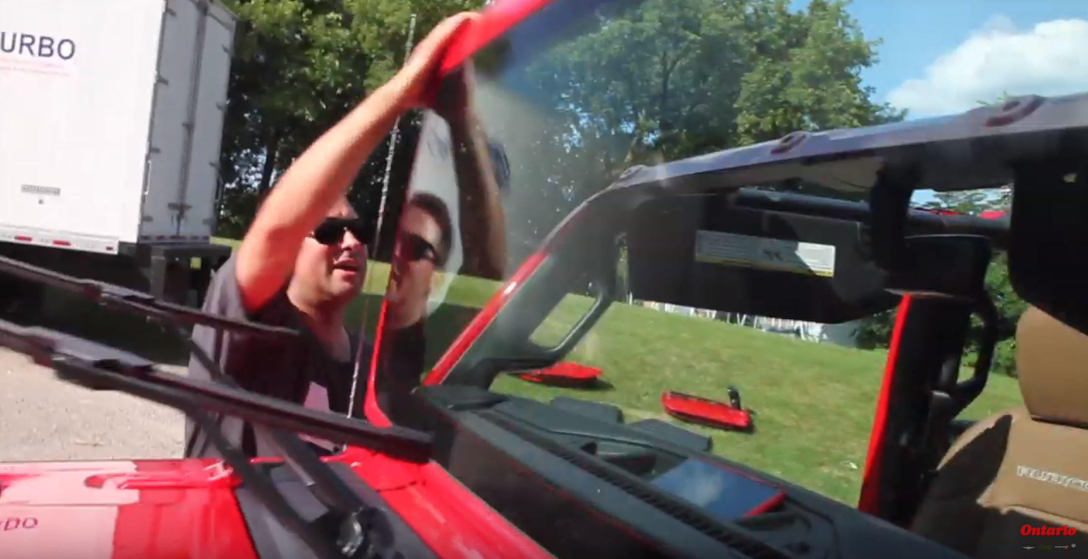 How to Lower the Windshield on a Jeep Wrangler or Gladiator